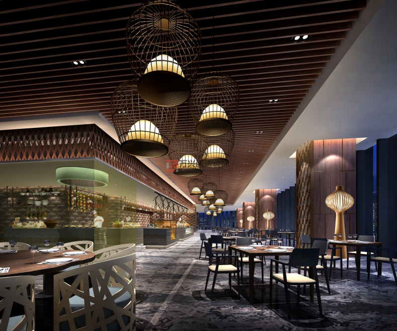 北京萬興通達(dá)辦公裝修項目-鉑爾曼酒店裝修案例效果圖