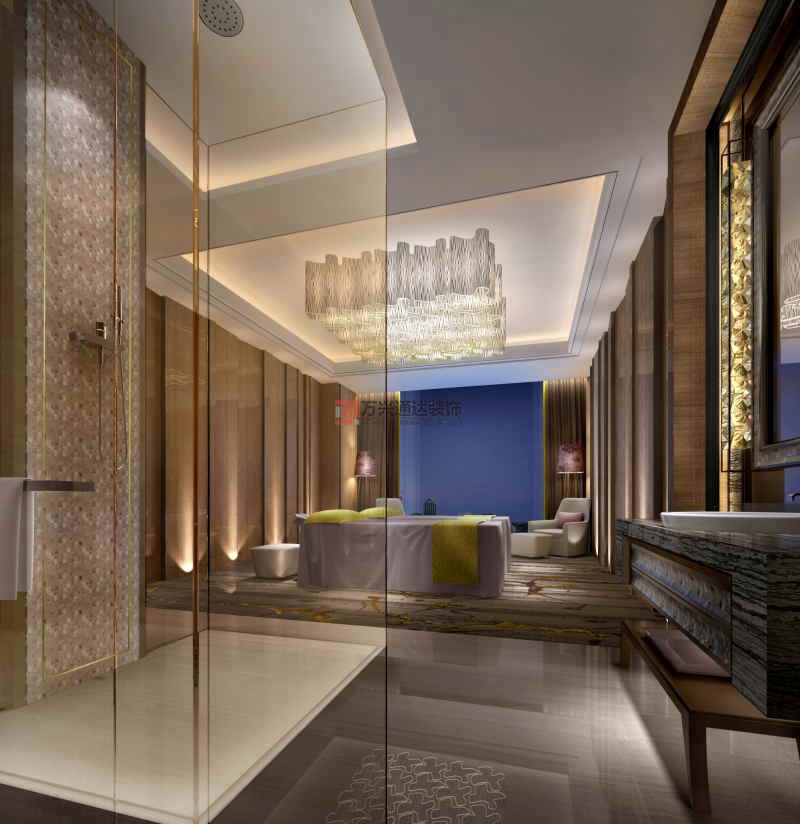 北京萬興通達(dá)辦公裝修項目-鉑爾曼酒店裝修案例效果圖