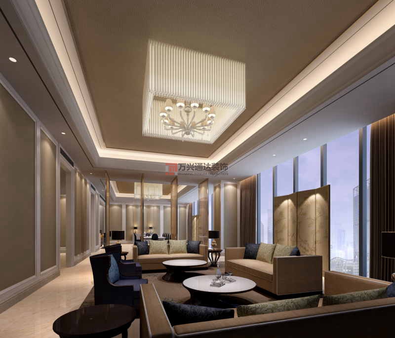 北京萬興通達(dá)辦公裝修項目-鉑爾曼酒店裝修案例效果圖