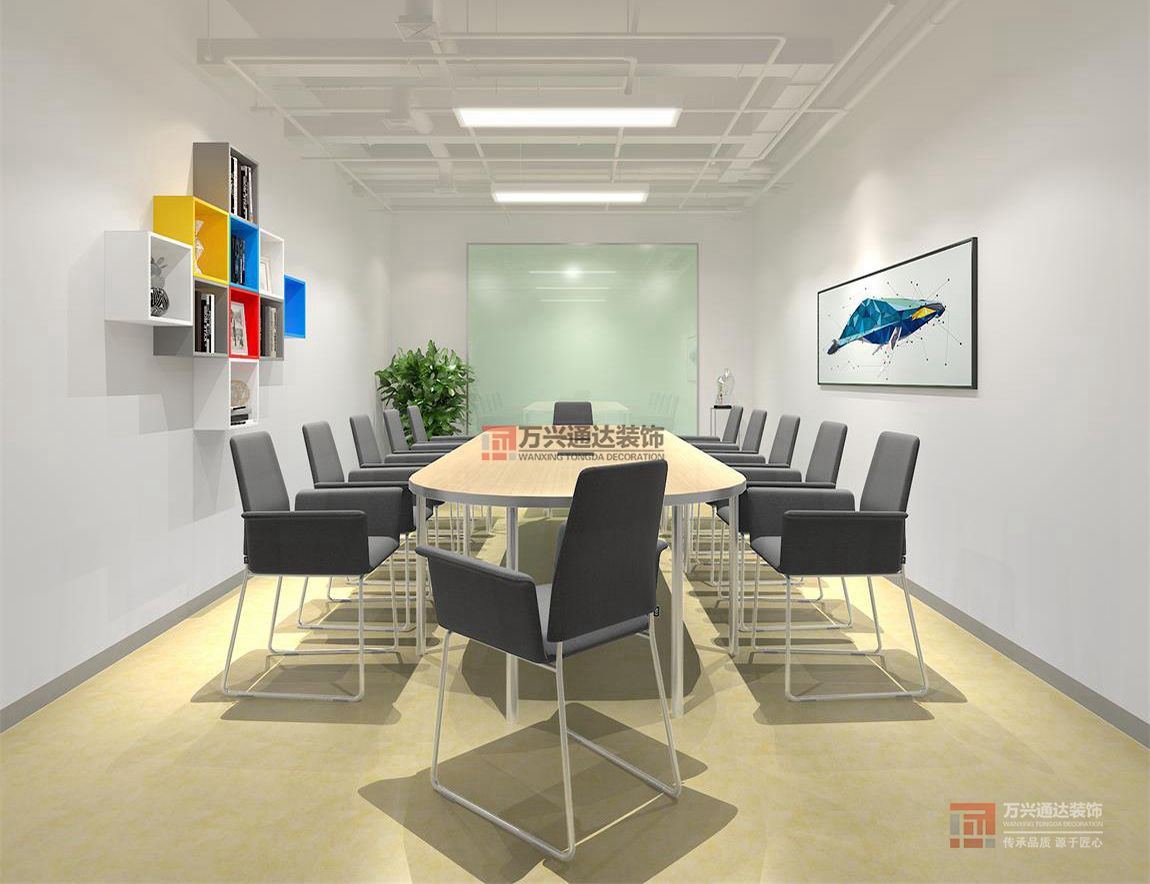 北京萬興通達辦公裝修項目-華清科盛，北京信息技術(shù)有限公司裝修效果圖