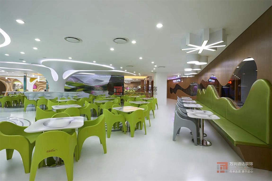 北京萬興通達(dá)辦公裝修項(xiàng)目-個(gè)性化美食城裝修效果圖
