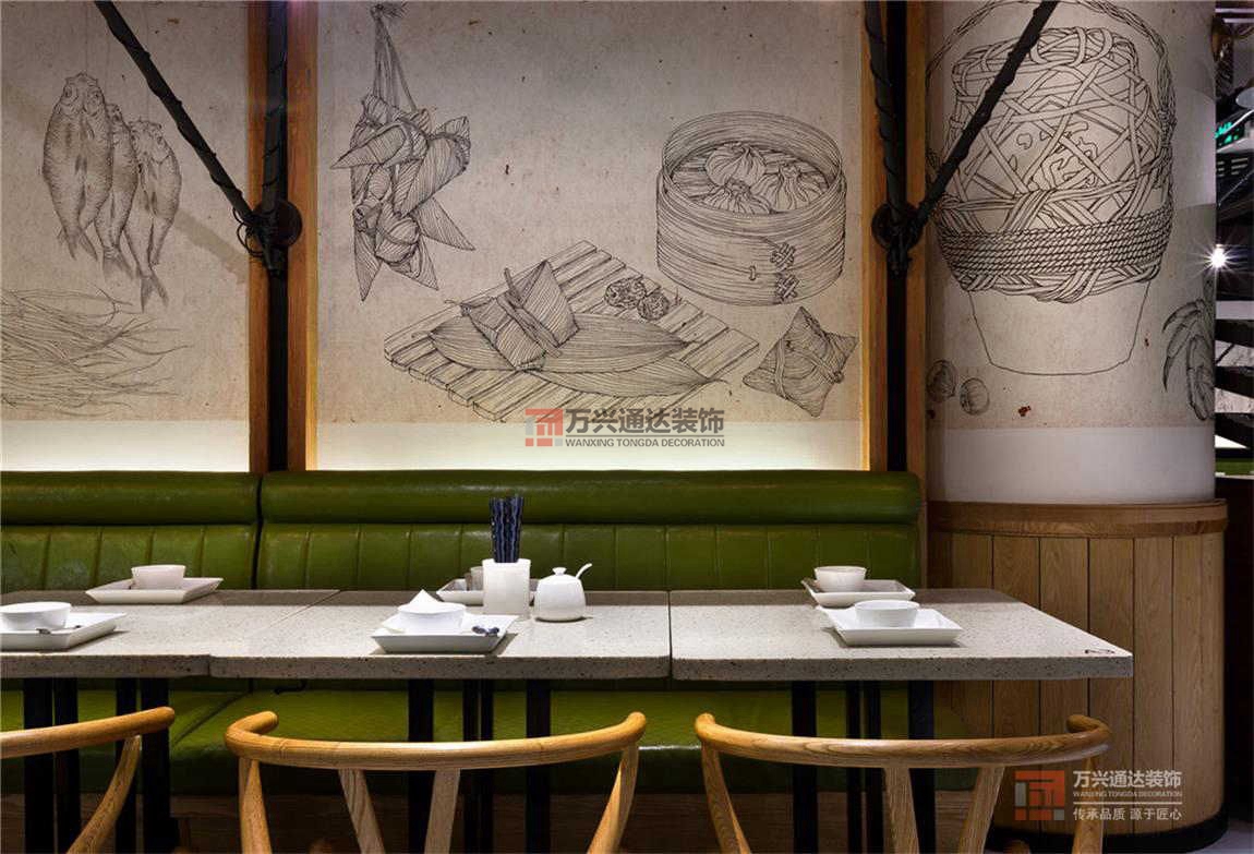 北京萬興通達(dá)辦公裝修項(xiàng)目-東園小館快餐廳裝修效果圖