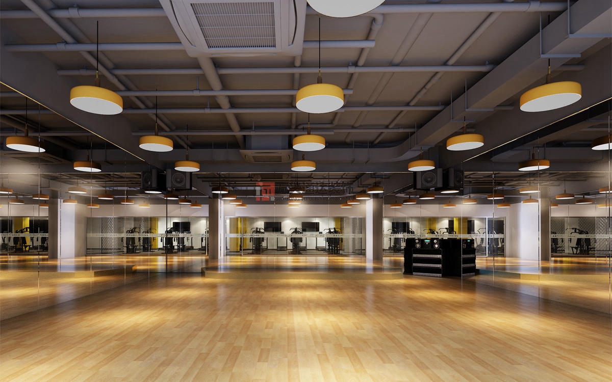 北京萬興通達辦公裝修項目-瑞克健身裝修效果圖