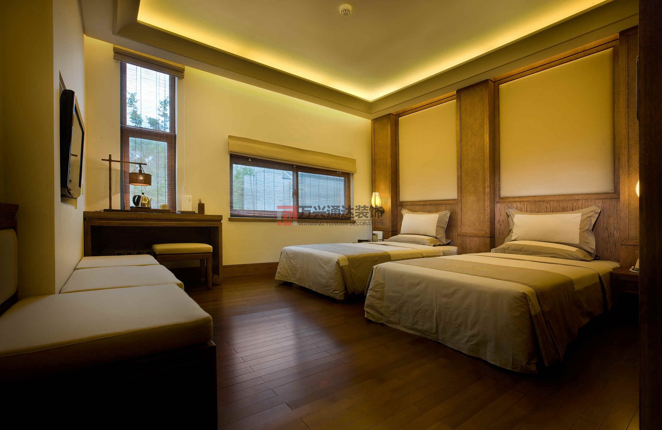 北京萬興通達(dá)辦公裝修項目-無錫靈山精舍酒店裝修案例效果圖