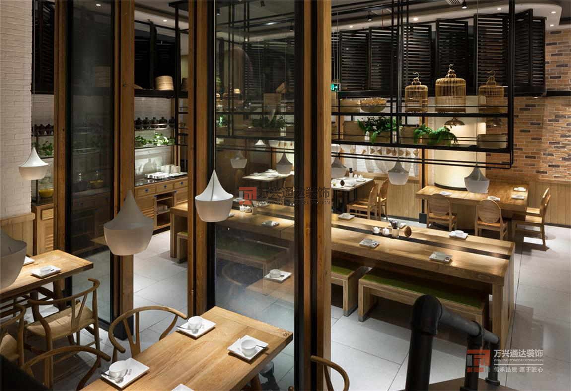 北京萬興通達(dá)辦公裝修項(xiàng)目-東園小館快餐廳裝修效果圖