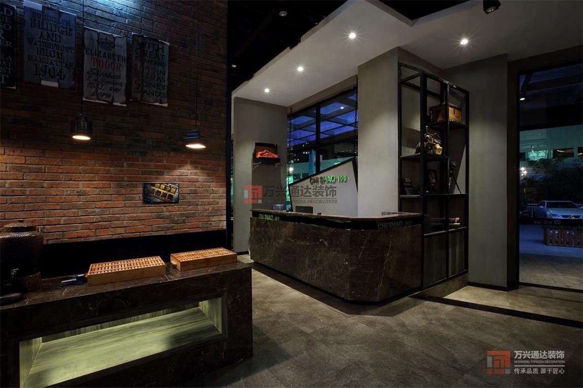 北京萬(wàn)興通達(dá)辦公裝修項(xiàng)目-赤燒100餐廳裝修效果圖