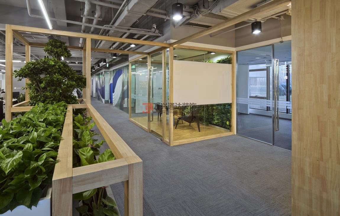 北京萬興通達辦公裝修項目-前海點金石科技裝修效果圖