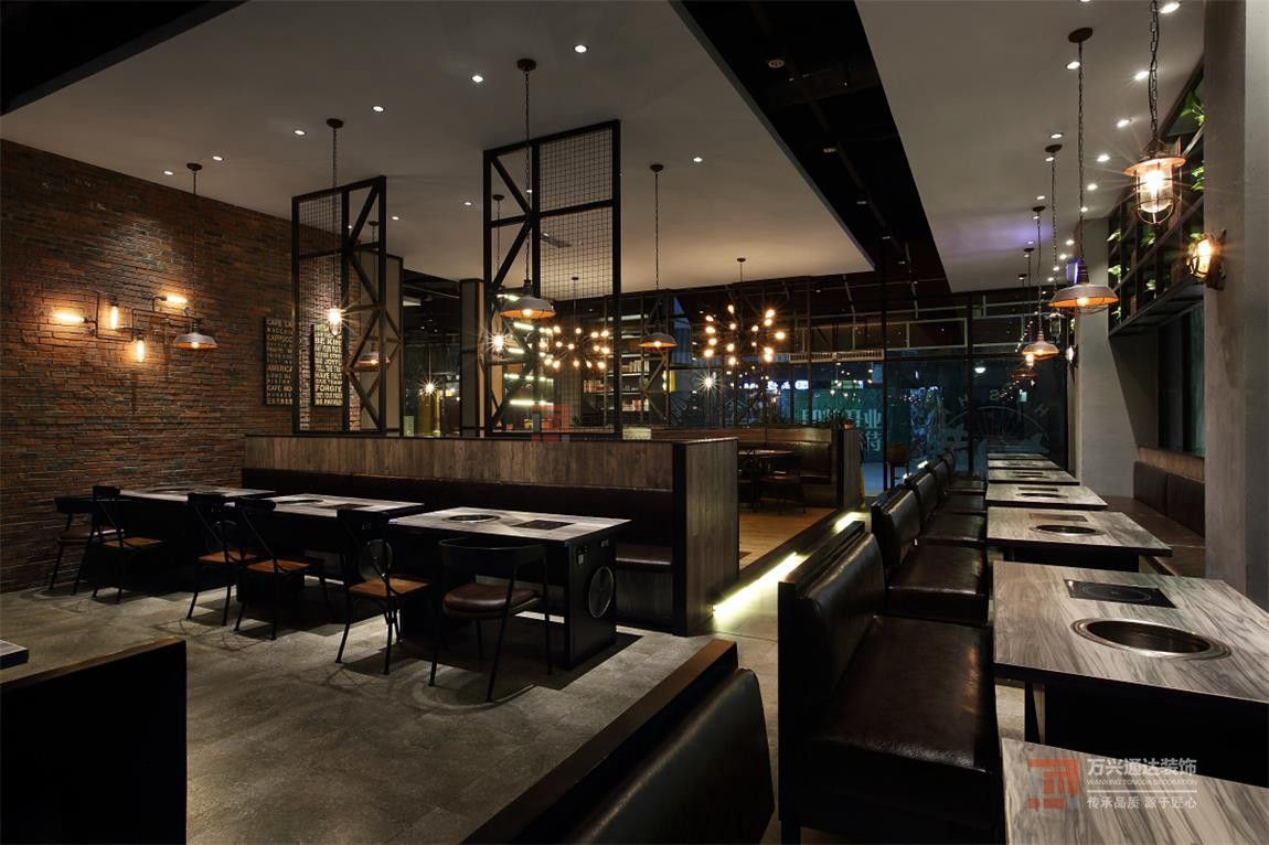 北京萬(wàn)興通達(dá)辦公裝修項(xiàng)目-赤燒100餐廳裝修效果圖