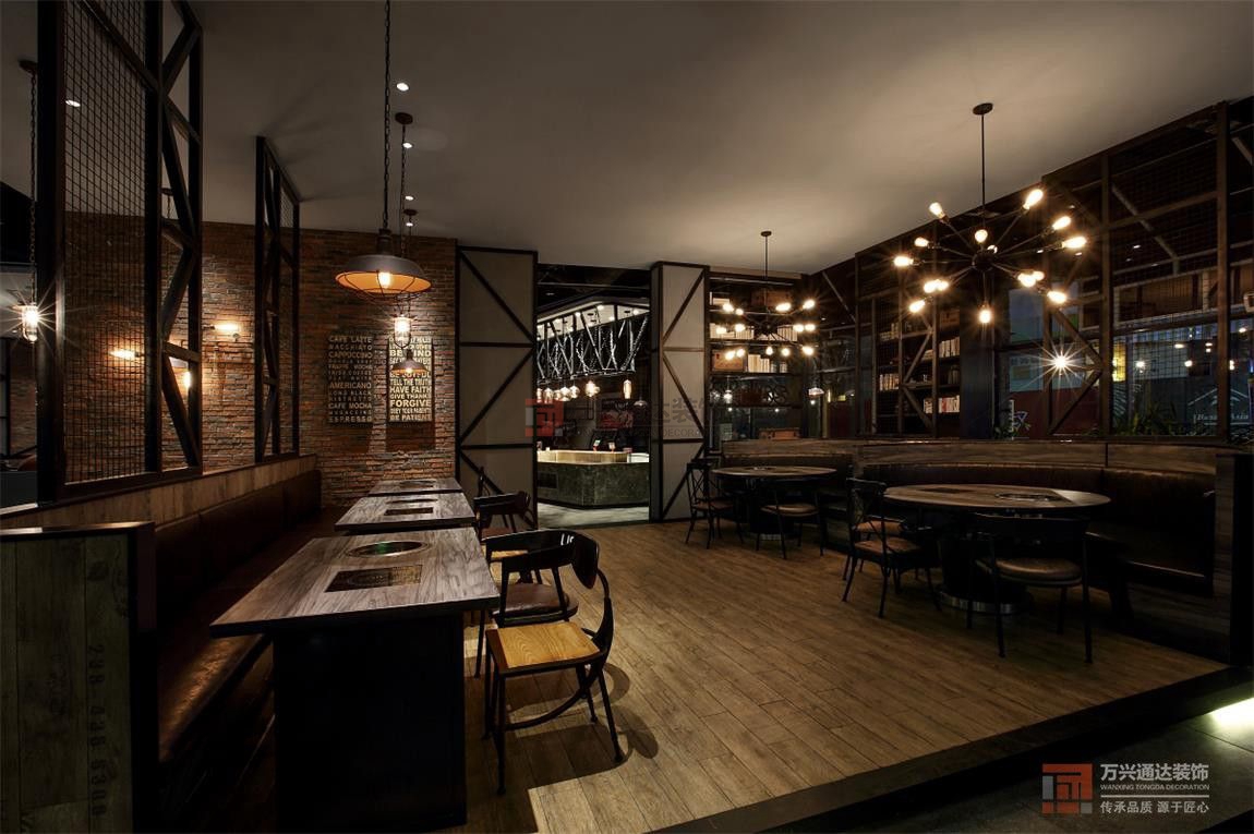 北京萬(wàn)興通達(dá)辦公裝修項(xiàng)目-赤燒100餐廳裝修效果圖