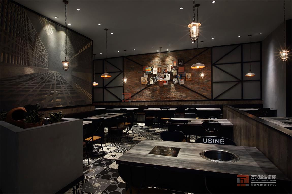 北京萬(wàn)興通達(dá)辦公裝修項(xiàng)目-赤燒100餐廳裝修效果圖