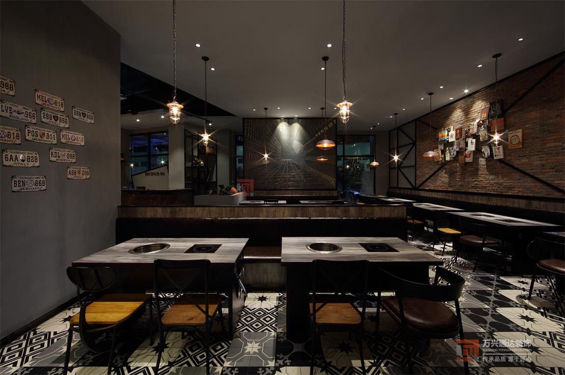 北京萬(wàn)興通達(dá)辦公裝修項(xiàng)目-赤燒100餐廳裝修效果圖