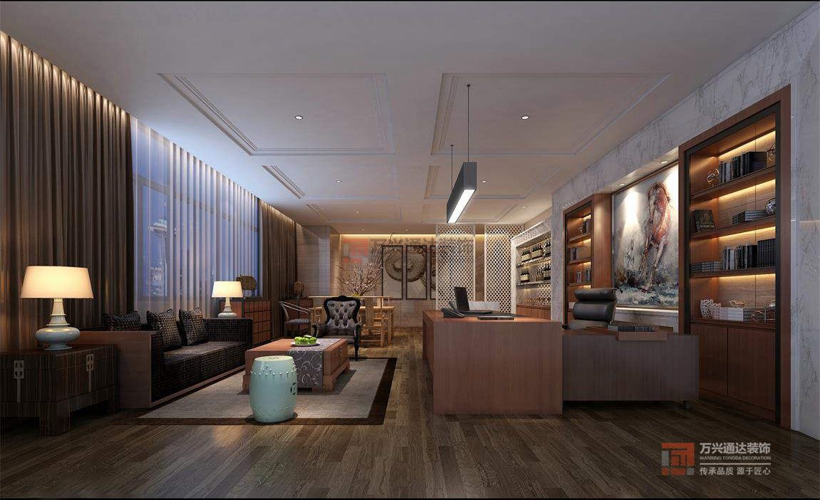 北京萬(wàn)興通達(dá)辦公裝修項(xiàng)目-恒基集團(tuán)裝修效果圖