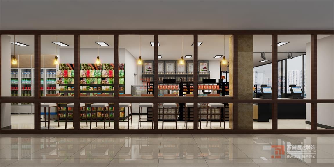 北京萬興通達(dá)辦公裝修項目-東單便利店裝修效果圖