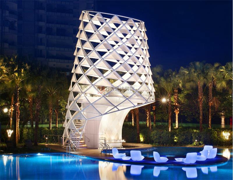 北京萬(wàn)興通達(dá)辦公裝修項(xiàng)目-圣淘沙灣 W 酒店裝修案例效果圖