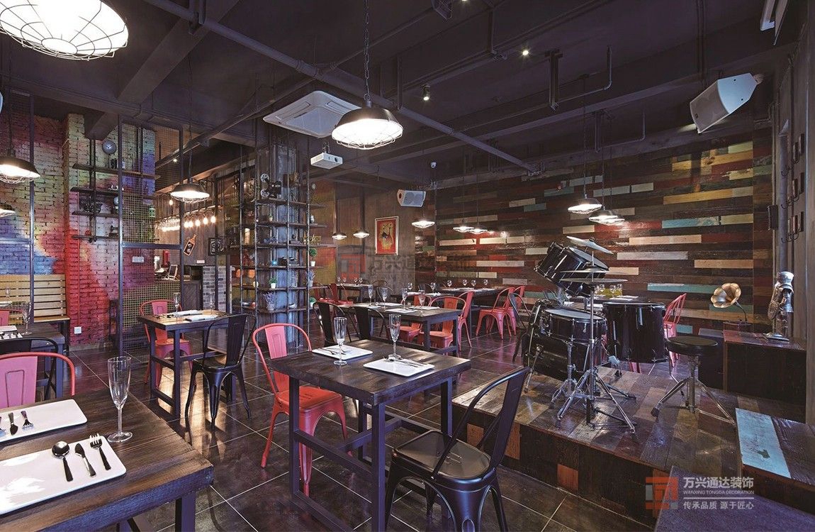 北京萬興通達(dá)辦公裝修項(xiàng)目-慈溪雨林西餐廳裝修效果圖