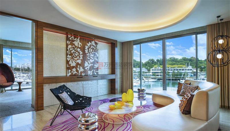 北京萬(wàn)興通達(dá)辦公裝修項(xiàng)目-圣淘沙灣 W 酒店裝修案例效果圖