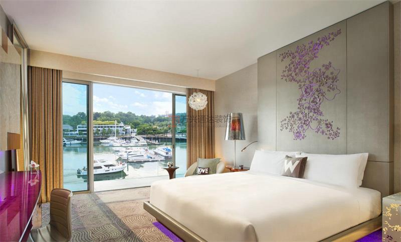 北京萬(wàn)興通達(dá)辦公裝修項(xiàng)目-圣淘沙灣 W 酒店裝修案例效果圖