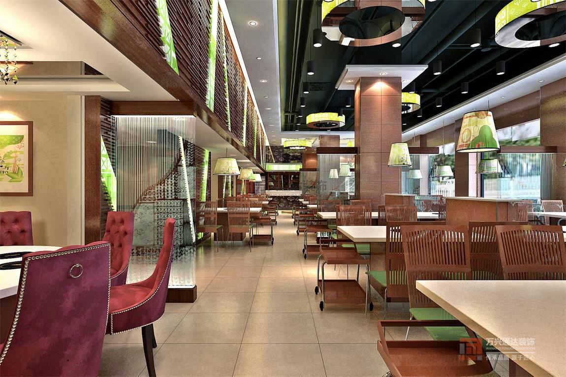 北京萬興通達辦公裝修項目-小肥羊火鍋，桐鄉店裝修效果圖