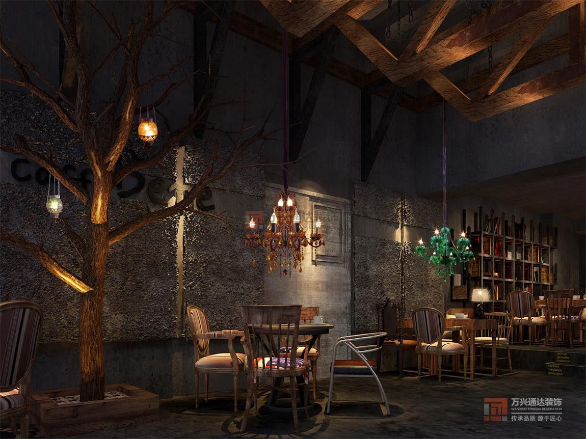 北京萬興通達(dá)辦公裝修項(xiàng)目-悠唐咖啡陪你裝修效果圖