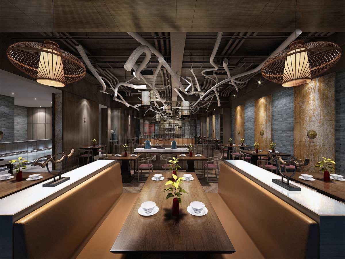 北京萬興通達(dá)辦公裝修項(xiàng)目-春光巷餐廳裝修效果圖