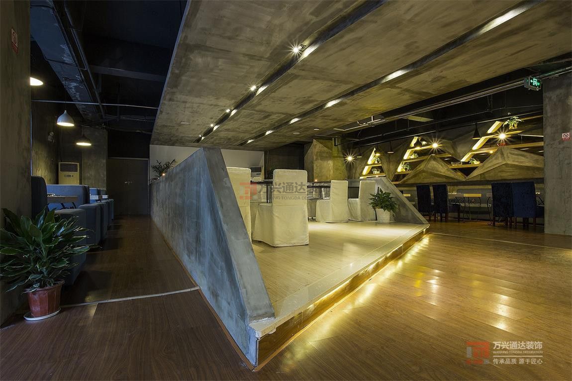 北京萬興通達辦公裝修項目-年輪小院西餐廳裝修效果圖