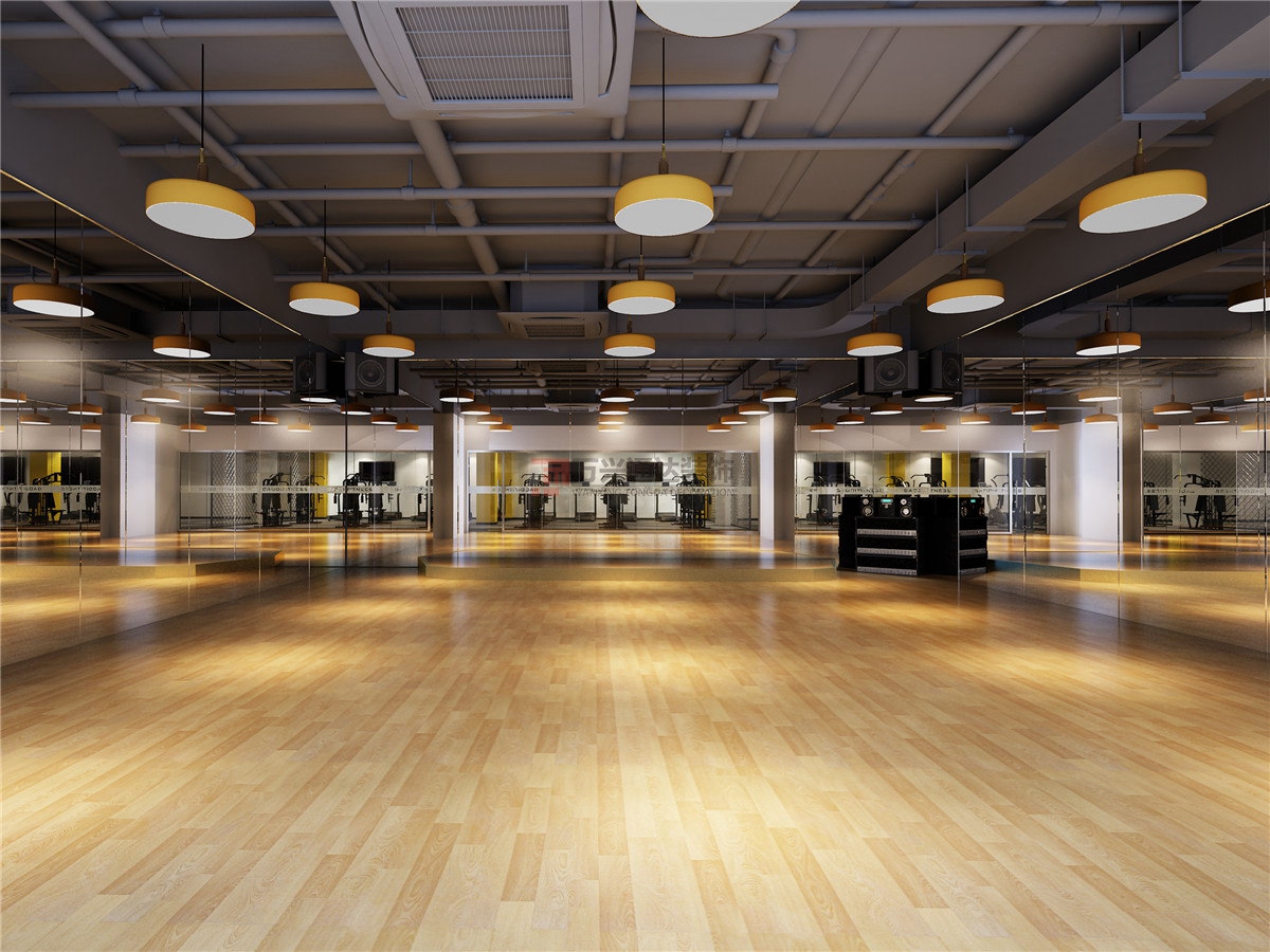 北京萬興通達(dá)辦公裝修項目-高迪健身裝修效果圖
