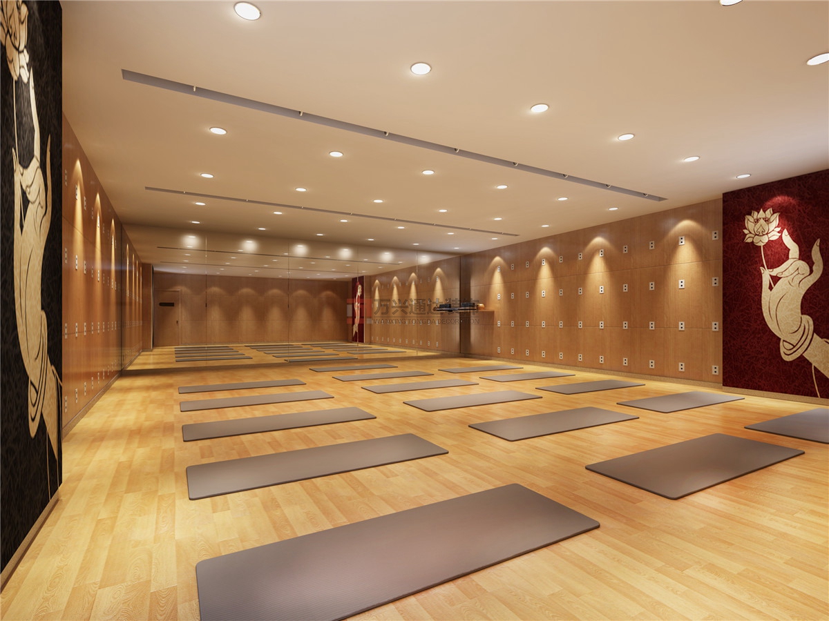 北京萬興通達(dá)辦公裝修項目-高迪健身裝修效果圖