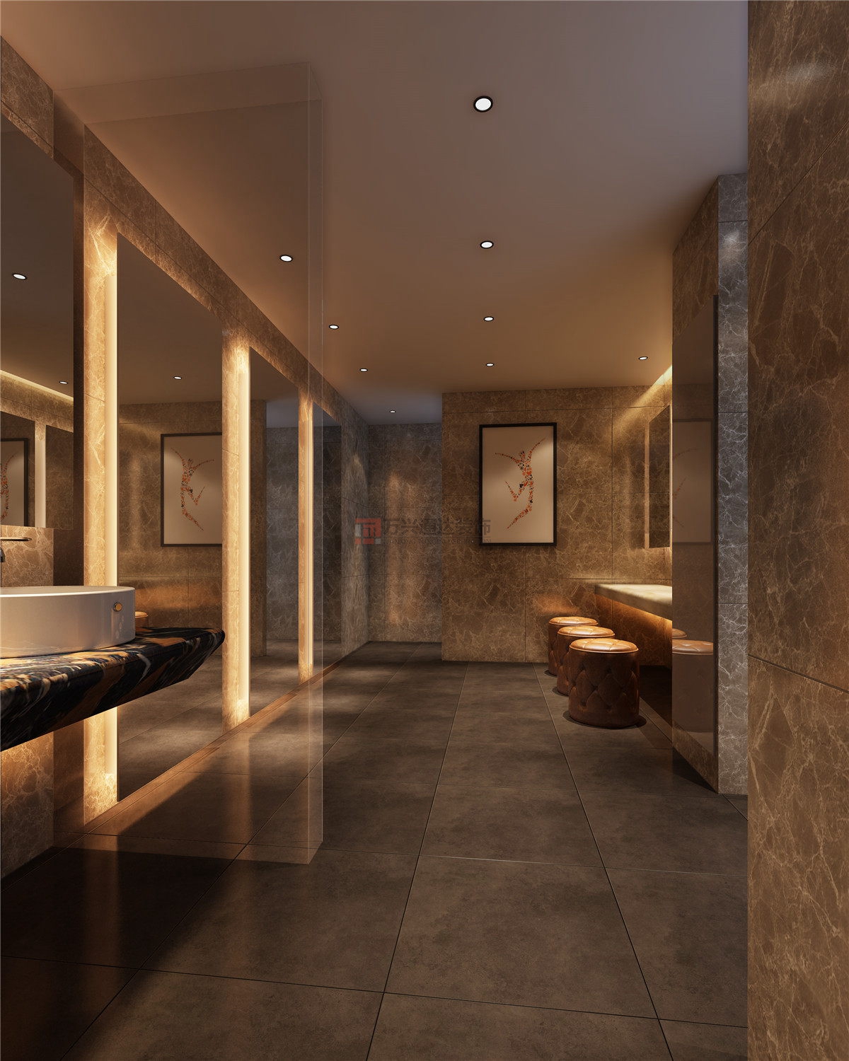 北京萬興通達(dá)辦公裝修項目-高迪健身裝修效果圖