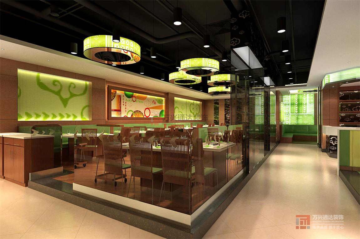 北京萬(wàn)興通達(dá)辦公裝修項(xiàng)目-小肥羊火鍋，白銀店裝修效果圖