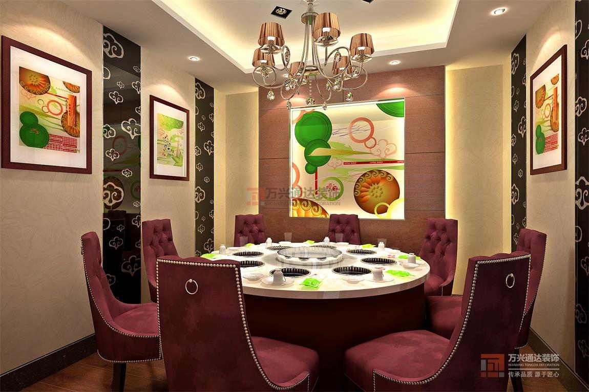 北京萬(wàn)興通達(dá)辦公裝修項(xiàng)目-小肥羊火鍋，白銀店裝修效果圖