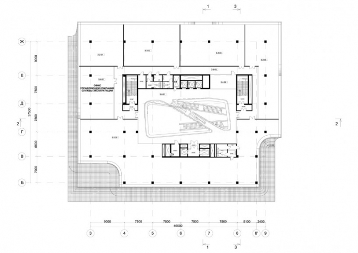 黑與白的交響樂:俄羅斯Dominion辦公樓設(shè)計欣賞