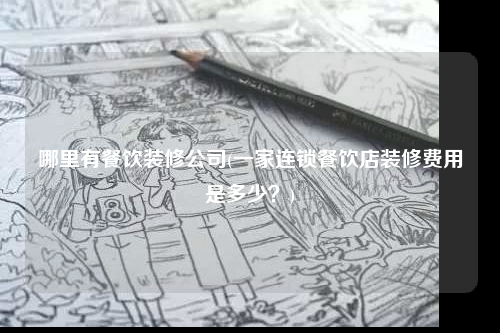 哪里有餐飲裝修公司(一家連鎖餐飲店裝修費用是多少?)