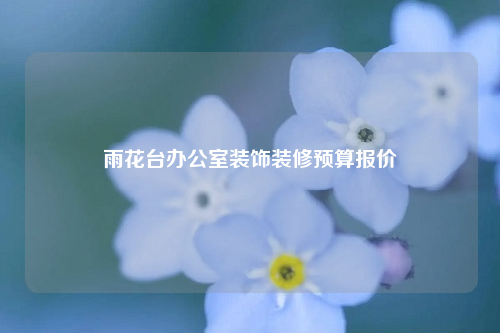 雨花臺(tái)辦公室裝飾裝修預(yù)算報(bào)價(jià)