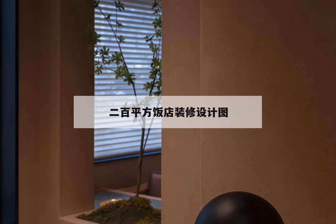 二百平方飯店裝修設(shè)計(jì)圖,200平飯店裝修風(fēng)格