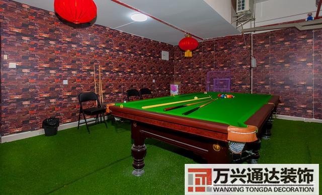 臺(tái)球室裝修效果圖臺(tái)球廳裝修效果圖_萬興辦公室裝修公司