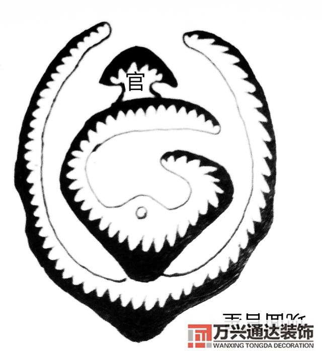 風(fēng)水橫龍風(fēng)水橫龍鬼仔擔(dān)金圖樣