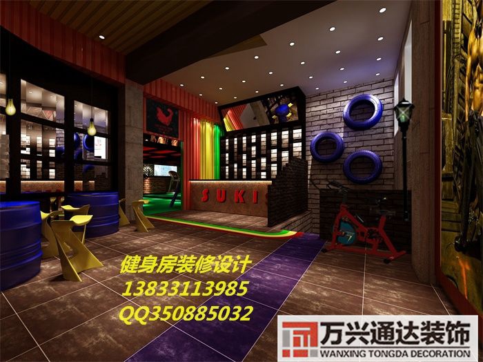 100平健身工作室裝修設(shè)計圖300平米健身工作室裝修效果圖
